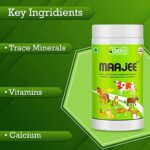 MAAJEE Animal Feed Supplement Minerals Mixture – Improvement in Milk Fat & SNF Content | Weight Gainer for All Animals Pack of 6 (908gm Each)