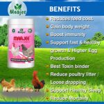 MAAJEE Multivitamins Nutrition & Mineral Supplements, Weight Gainer & Growth Promoter for Poultry, No Added Chemicals or Fragrance (908gm)
