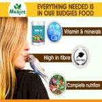 MAAJEE Bird Feed Supplement for All Birds, Healthy Digestion, Skin & Glossy Coat – 908GM
