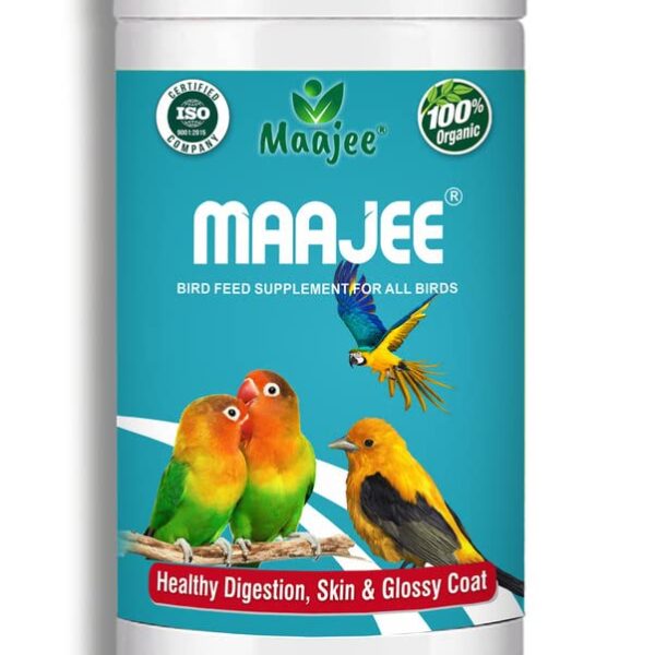 MAAJEE Bird Feed Supplement for All Birds, Healthy Digestion, Skin & Glossy Coat - 908GM