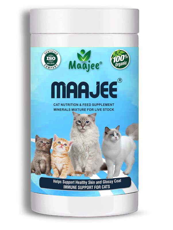 MAAJEE Cat Nutrition & Feed Supplement Mineral Mixture for Live Stock Helps Support Healthy Skin and Glossy Coat | Immune Support for Cats - 908GM
