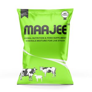 MAAJEE Animals Nutrition | Feed Supplement Minerals Mixture – Improvement in Milk Fat & SNF Content | Weight Gainer for All Animals (30 KG, Pack of 1)